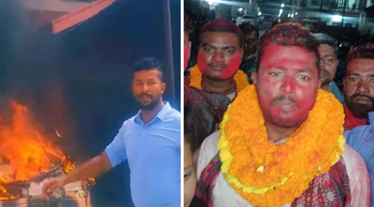 जेनजी आन्दोलनमा सरकारी कार्यालय जलाएको आरोपमा पक्राउ परेकाहरू छुट्दा फूलमाला