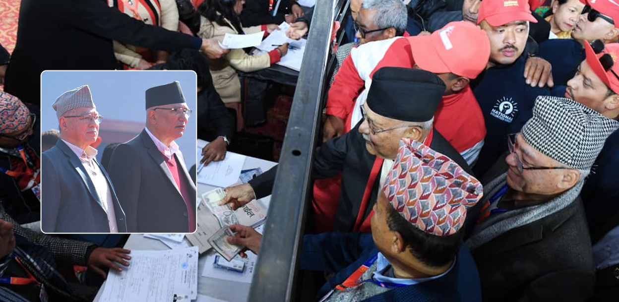 अध्यक्षमा ओलीको उम्मेदवारी : प्रस्तावक बादल, समर्थक पौडेल