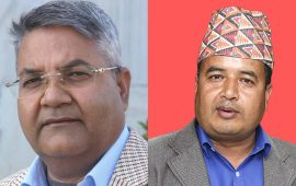 महेश बस्नेतलाई गोकुल बाँस्कोटाको शुभकामना: मुन्टो बटारेर हि ही गर्ने होइन