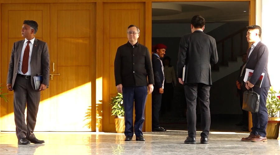 प्रधानमन्त्रीसँग चिनियाँ राजदूत सोङको भेटवार्ता