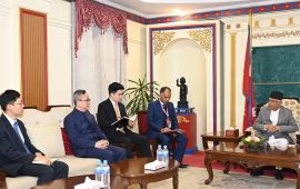 राष्ट्रपतिसँग चिनियाँ राजदूतको बिदाइ भेट