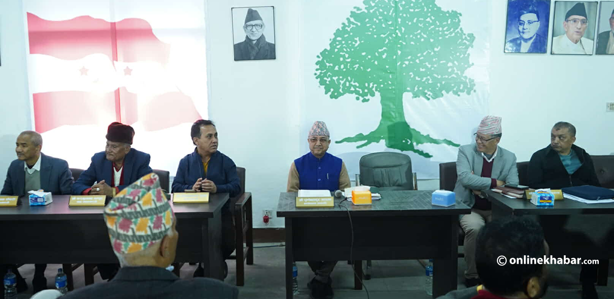 सानेपामा कांग्रेस केन्द्रीय कार्यसमितिको बैठक (तस्वीरहरू)