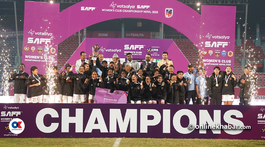 इस्ट बंगालले जित्यो साफ महिला क्लब च्याम्पियनसिपको उपाधि