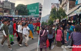 सडक विस्तार हुने भएपछि धमाधम सामान बेच्दै हेटौंडाका व्यवसायी (तस्वीरहरू)