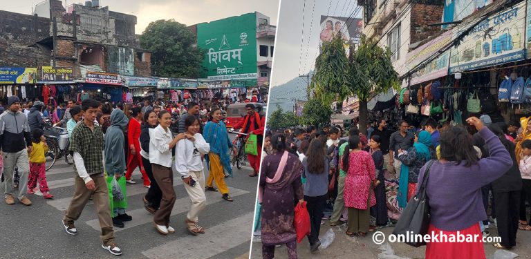 सडक विस्तार हुने भएपछि धमाधम सामान बेच्दै हेटौंडाका व्यवसायी (तस्वीरहरू)