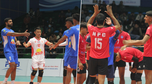 एनभीए भलिबल च्याम्पियनसिप : लगातार दुई जितसहित हेल्प नेपाल र पुलिस क्‍वाटरफाइनलमा