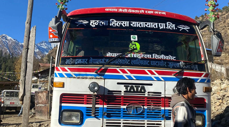 हुम्ला-काठमाडौं बस सेवा सुरु