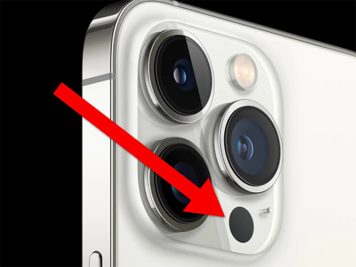 आइफोनको क्यामेरा नजिकै भएको गोलाकार कालो धब्बा के हो ? के काम गर्छ ?