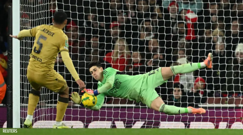 क्रिस्टल प्यालेसलाई सडन डेथमा हराउँदै आर्सनल ईएफएल कपको सेमिफाइनलमा