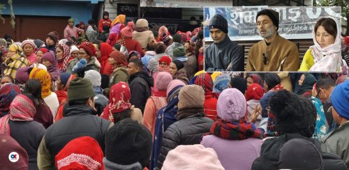 परिवारले पत्याएन प्रहरी प्रतिवेदन, हत्या दाबी गर्दै प्रशासन घेराउ