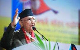 ओलीको चेतावनी- झुटा मुद्दा लगाउने कोसिस हुँदैछ, एमालेलाई छोए महँगो पर्छ