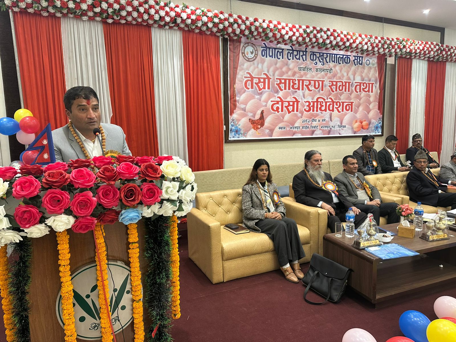 नेपाल लेयर्स कुखुरापालक संघको अध्यक्षमा पुन: विनोद पोखरेल