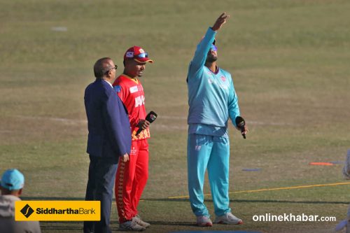 काठमान्डुले लुम्बिनीविरुद्ध पहिले ब्याटिङ गर्दै