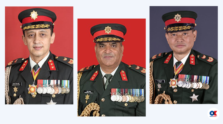 नेपाली सेनाका ६ उपरथीको सरुवा हुँदा ३ पृतनापति फेरिए