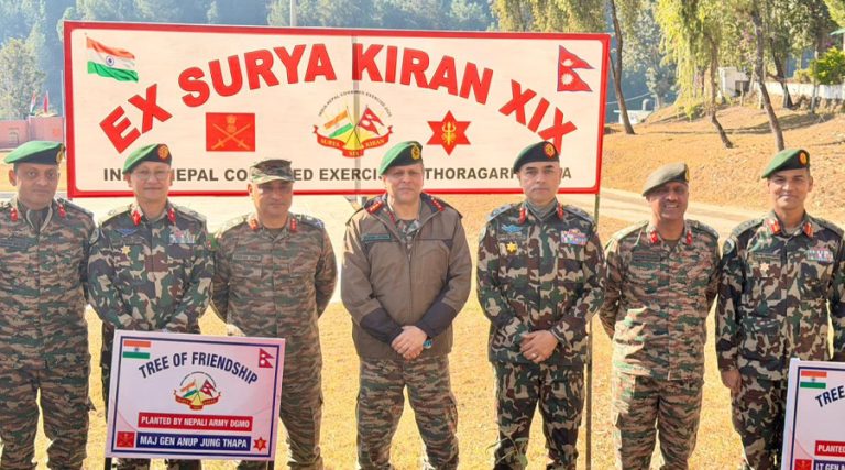 नेपाली सेना र भारतीय सेनाबीच संयुक्त अभ्यास ‘सूर्य किरण’ सम्पन्न