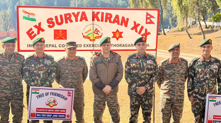 नेपाली सेना र भारतीय सेनाबीच संयुक्त अभ्यास ‘सूर्य किरण’ सम्पन्न
