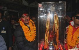 ट्रफी बोकेर हिमाली जिल्ला रुकुमपूर्व पुग्यो लुम्बिनी लायन्स (तस्वीरहरू)