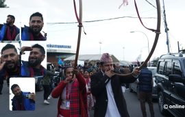 काठमाडौंमा रविलाई बाजागाजासहित स्वागत (तस्वीरहरू)