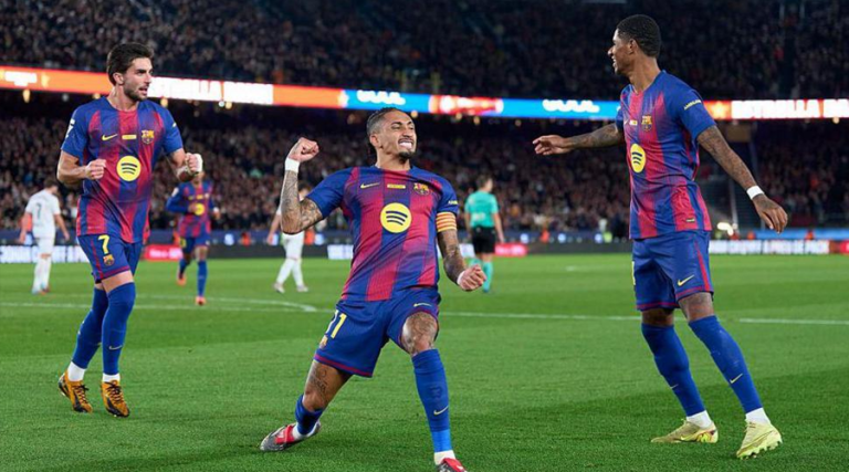 राफिन्हाको दुई गोलमा बार्सिलोनाको जित