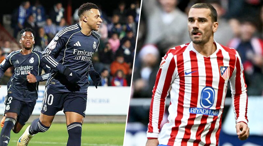 रियल र एट्लेटिको कोपा डेल रे फुटबलको अन्तिम १६ मा प्रवेश