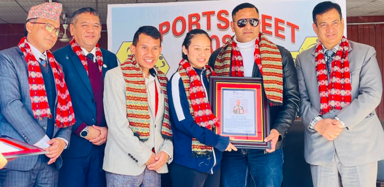 पारा तेक्वान्दोमा कास्य विजेता रेनुलाई रिभेराको सम्मान