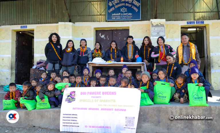 दुई पाङग्रे क्‍वीन्सको रुबीभ्याली राइड : पर्यटन प्रवर्द्धनसँगै बालबालिकालाई सहयोग