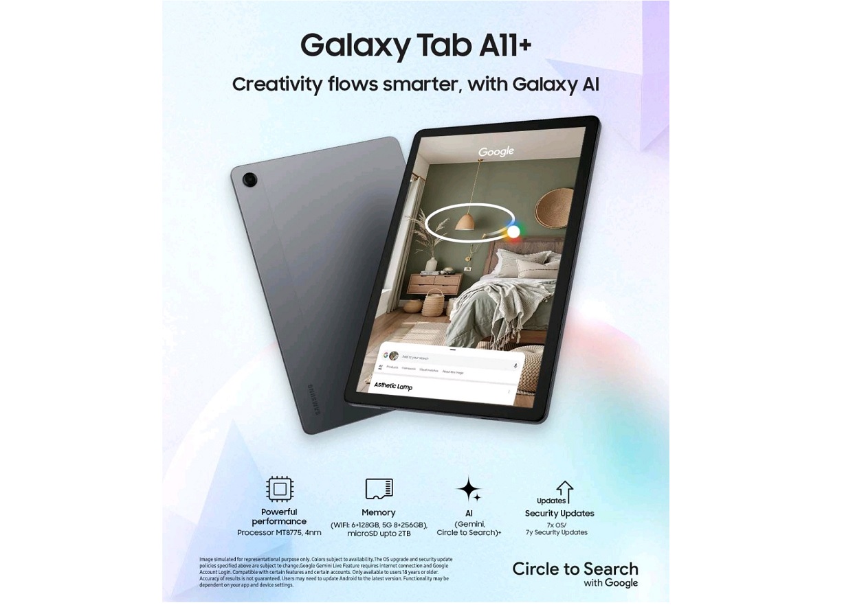 सामसङले नेपालमा सार्वजनिक गर्‍यो ‘ग्यालेक्सी ट्याब ए ११ प्लस’