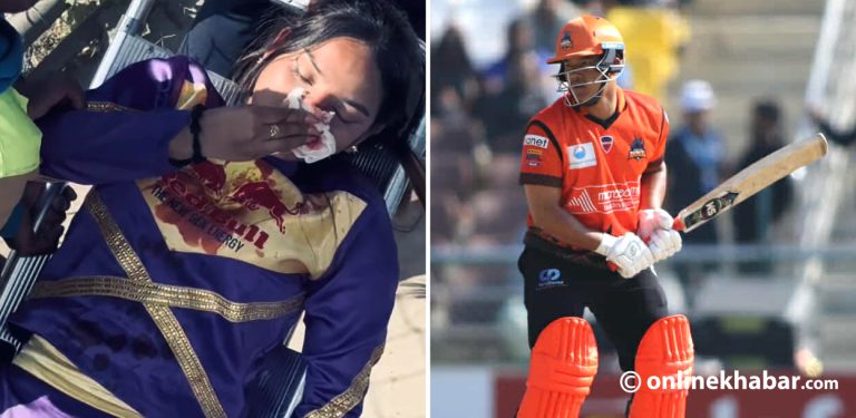 कुशलको छक्का प्रहारमा चियर लिडर घाइते, बयोधा अस्पतालमा भर्ना