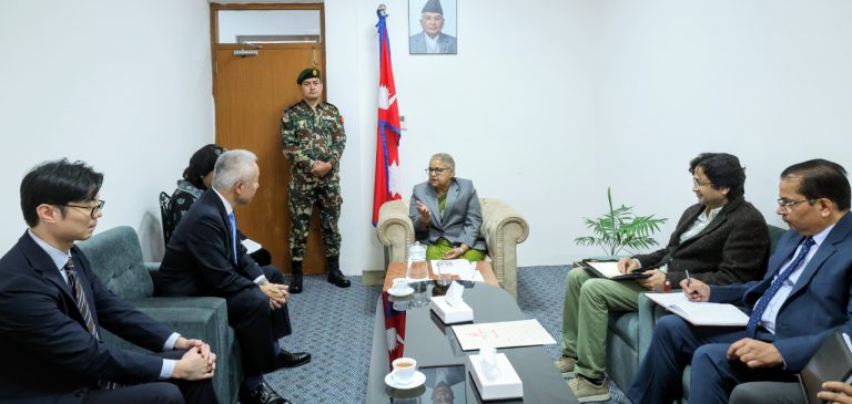 जापानी राजदूतसँग प्रधानमन्त्रीको शिष्टाचार भेट