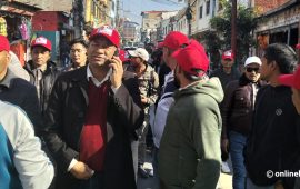 एमाले महाधिवेशन : थापागाउँदेखि च्यासलसम्म इतर पक्षको ‘रेड मार्च’