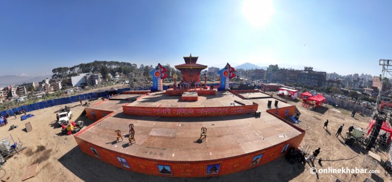 एमाले महाधिवेशन उदघाटन तयारी : जगाती र गठ्ठाघरमा पार्किङ, सर्भिस लेनबाट जुलुस