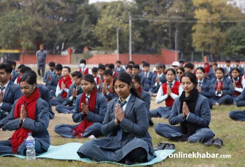 खुलामञ्चमा मनाइयो दोस्रो ध्यान दिवस (तस्वीरहरू)