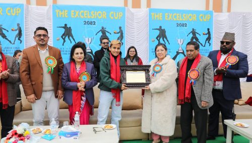 एक्सेल्सियर कपमा फुटबलर रेखा पौडेल सम्मानित