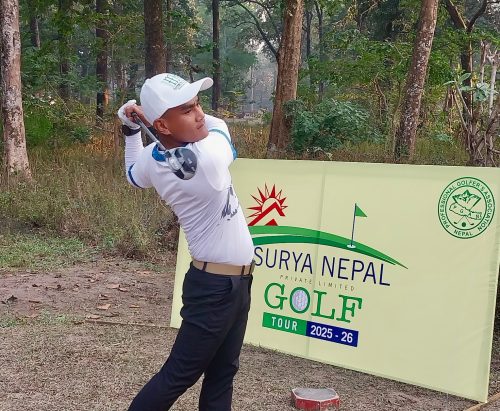 सूर्य नेपाल इस्टर्न ओपन : डिफेन्डिङ च्याम्पियन निरज ५ स्ट्रोकको अग्रता सहित शीर्षस्थानमा 