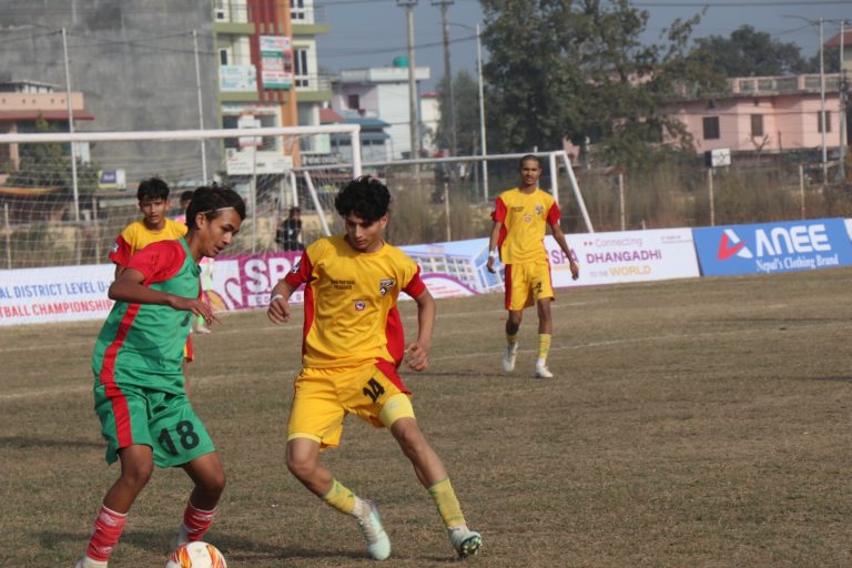 बद्री कुन्ता मेमोरियल यू–१६ फुटबलको उपाधिका लागि सहारा क्लब र संघर्ष क्लब भिड्ने