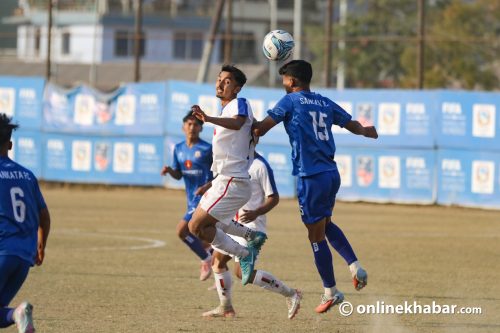 राष्ट्रिय लिग फुटबलमा संकटा र फ्रेन्ड्सको गोलरहित बराबरी