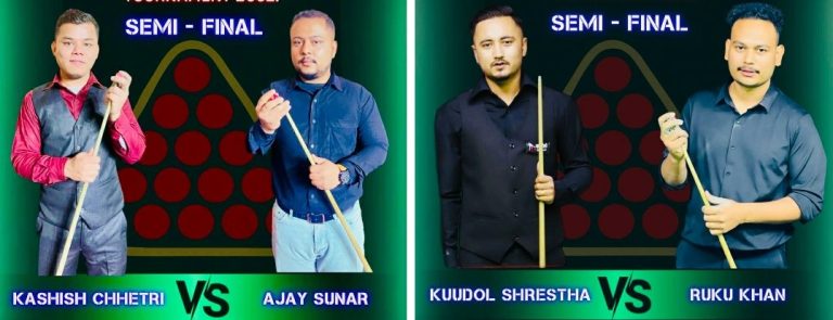 रुपन्देही जिल्लास्तरीय स्नूकर : कुडल, रुकु, कशिश र अजय सेमिफाइनलमा
