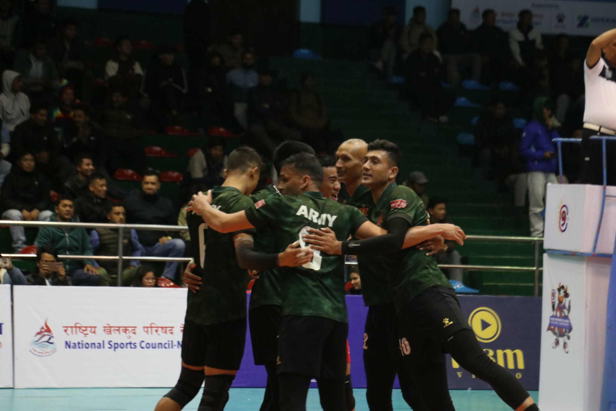 त्रिभुवन आर्मी क्लब एनभीए भलिबल च्याम्पियनसिपको सेमिफाइनलमा