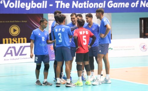 नेपाल पुलिस क्लबको पुरुष टोली नवौं एनभीए भलिबल च्याम्पियनसिपको सेमिफाइनलमा
