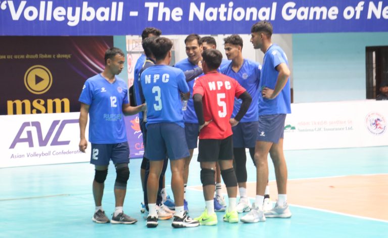 नेपाल पुलिस क्लबको पुरुष टोली नवौं एनभीए भलिबल च्याम्पियनसिपको सेमिफाइनलमा