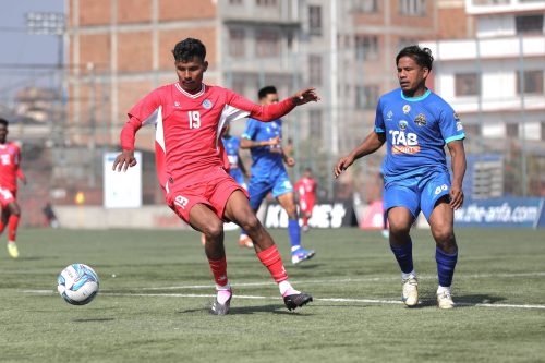 राष्ट्रिय लिग फुटबल : आत्मघाती गोलले पुलिस हारबाट जोगियो