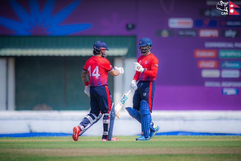 श्रीलंकामा भएको अन्तिम अभ्यास खेलमा नेपालको जित