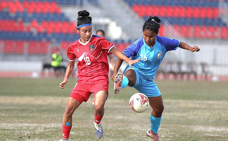 साफ यू-१९ महिला च्याम्पियनसिप : पहिलो खेलमै नेपाल भारतसँग पराजित