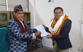 एमालेका अमित लामाले गराए काभ्रे-१ बाट मनोनयन दर्ता