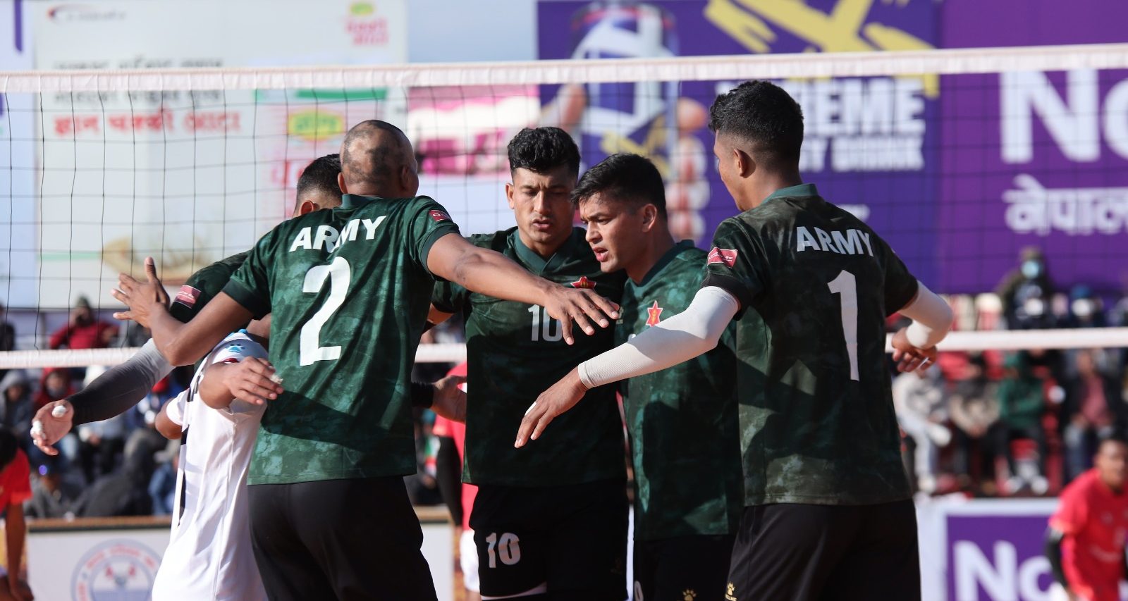 टाइगर कप भलिबल : विभागीय डर्बीमा आर्मीको रोमाञ्चक जित