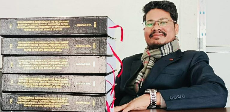 नेपाल खुला विश्वविद्यालयबाट पहिलो पीएचडी गर्ने व्यक्ति बने बाबुराम भुल