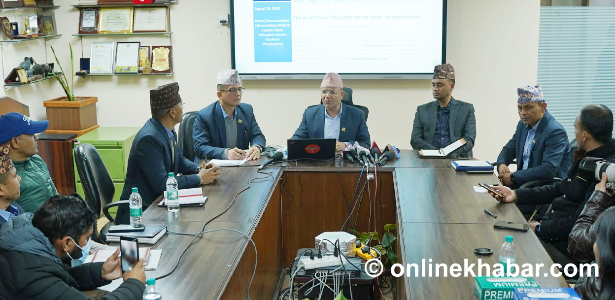 चार्टर फ्लाइटलाई रेस्क्यु बनाएर बीमा ठगी, ३ कम्पनीबाट ३१७ पर्यटकको नक्कली उद्धार