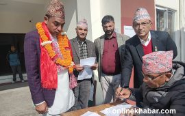 कास्की २ : नेकपाका हेमबहादुरले गराए मनोनयन दर्ता