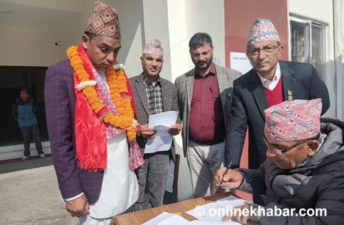 कास्की २ : नेकपाका हेमबहादुरले गराए मनोनयन दर्ता