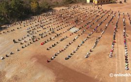 रुकुम पूर्वको खुला चौरमा निर्वाचन प्रहरीको लिखित परीक्षा (तस्वीरहरू)